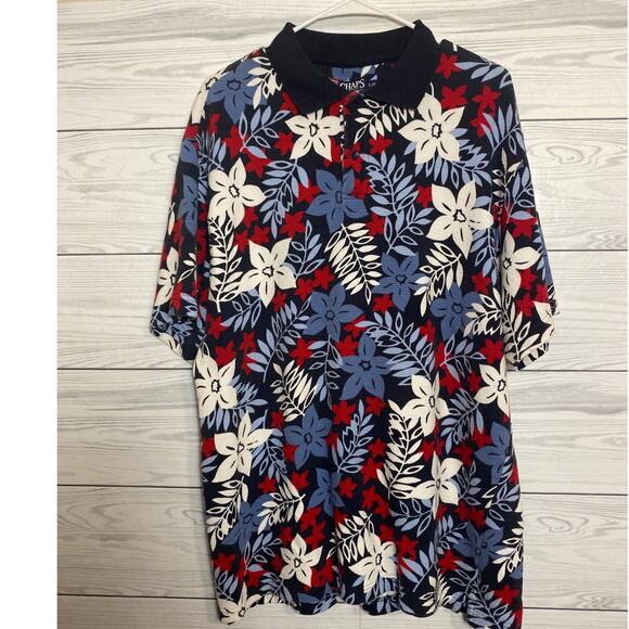 Y2k Chaps Ralph, Lauren Hawaiian polo size large - Picture 1 of 4